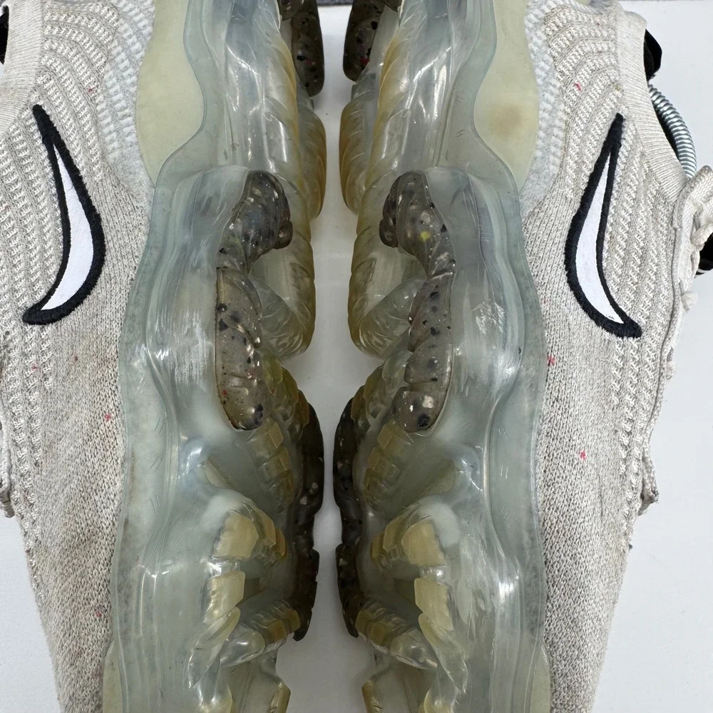 Nike Air VaporMax 2021 FK Running Shoes Mens 8 Oatmeal DH4084-100 Flyknit